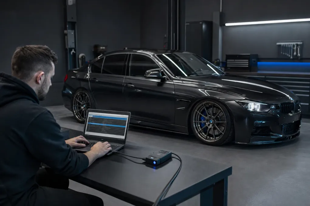 BMW EDC ausprogrammieren – Fahrwerk-Warnung nach Sportfahrwerk-Einbau loswerden